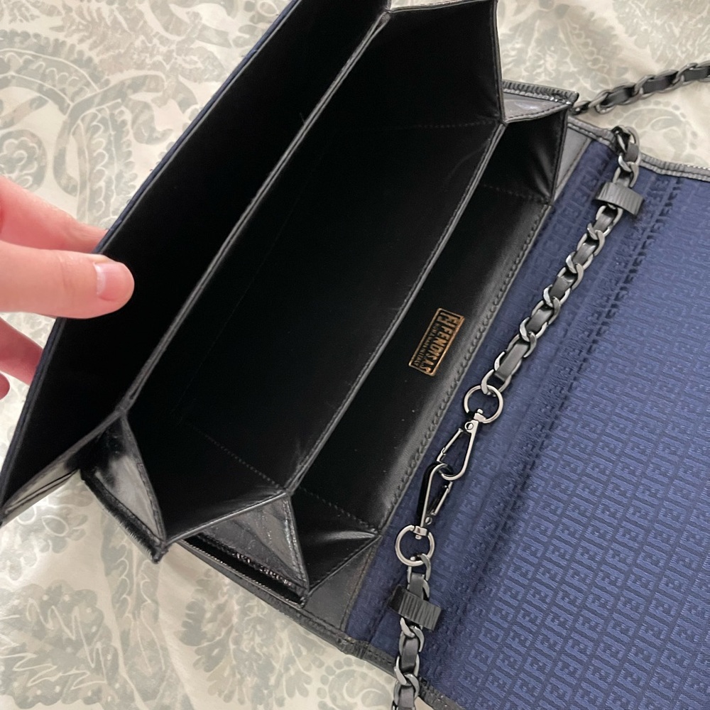 Fendi Navy Blue Clutch - Picture 5 of 7